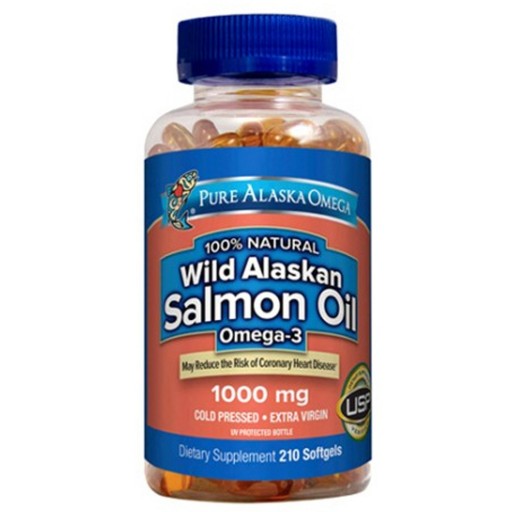 Pure Alaska Omega Wild Alaskan Salmon Oil 1000mg (210 Softgels)