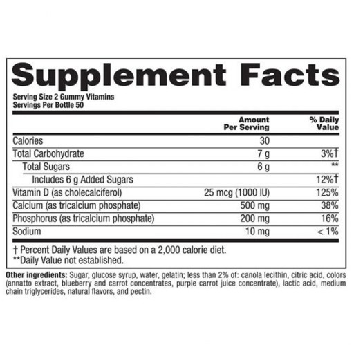 Vitafusion Calcium +D3