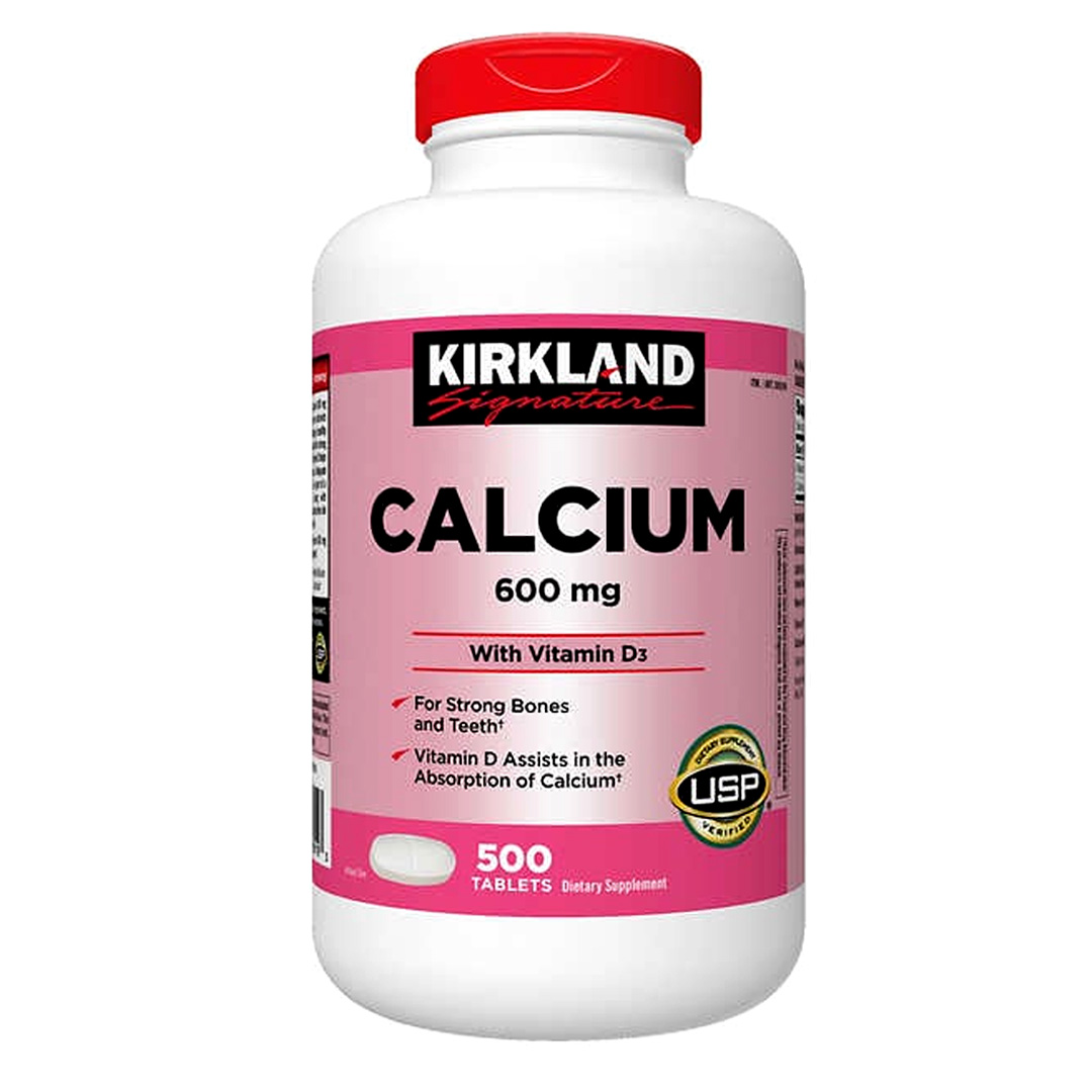 Kirkland Calcium 600mg with Vitamin D3 (500  Tablets)