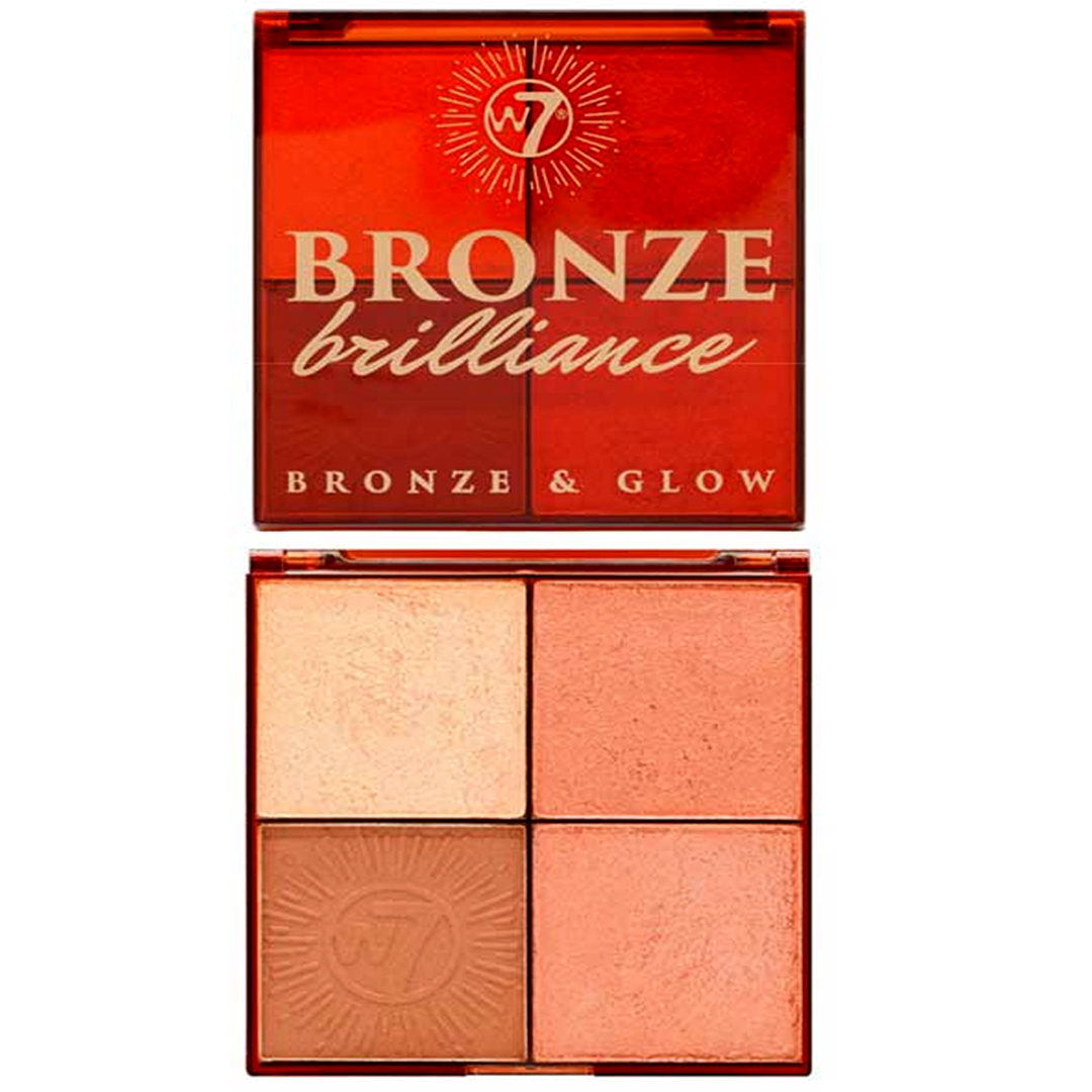 W7 Brilliance Bronze & Glow Palette (Medium/Dark)