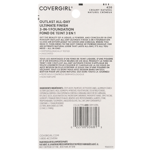 CoverGirl Finish 3-in-1 Foundation (420 Creamy Natural)